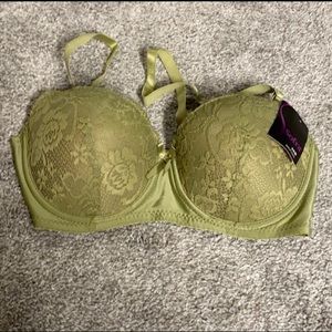 ⭐️2/$44⭐️ Olive Lace Demi Bra, 36B